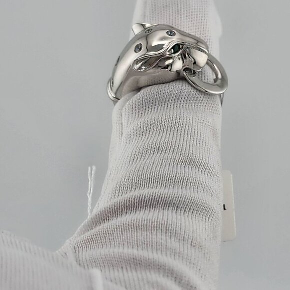 Solid 925 Sterling Silver Panther Ring – Brand New with Tags - Picture 7 of 9